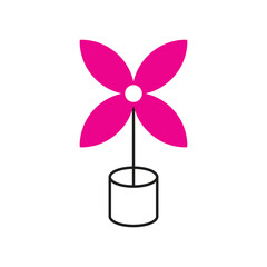 vector illustration of a flower