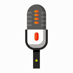 Retro style microphone illustration design