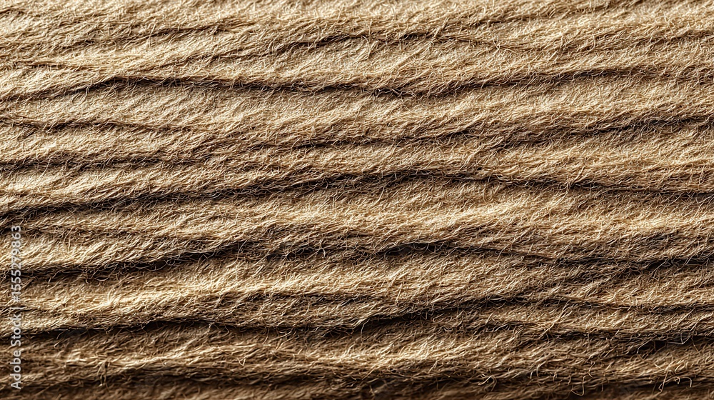 Poster macro texture showing natural brown fibers in horizontal bands across frame