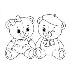 teddy bears sketch 
