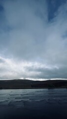 storm clouds over the sea