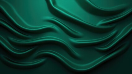 Obraz premium Waves of Emerald Silence Flowing Through Shadows of Timeless Elegance