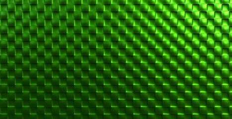Contemporary Green Grid Pattern with Glossy Finish

