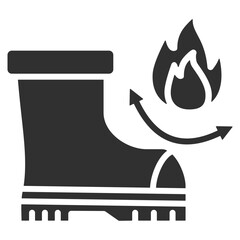 Boot Icon Single Vector Collection 