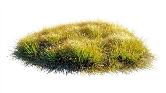 A patch of vibrant, detailed grass tufts.