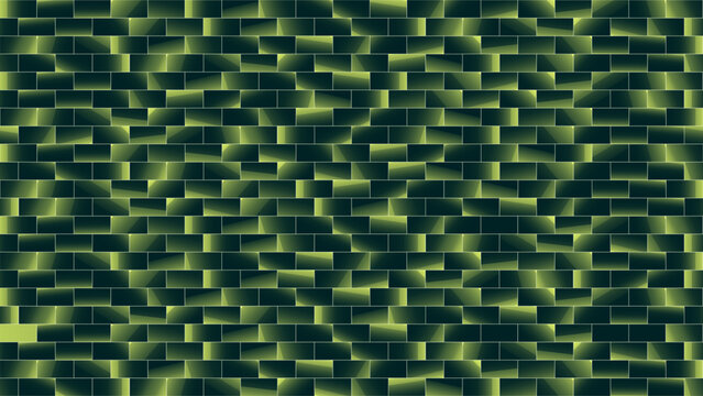 Mystical Brick Wall Background &ndash; Glowing Vector Pattern for Fantasy Themes