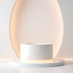 Minimalist Blank Podium for Product Display Design