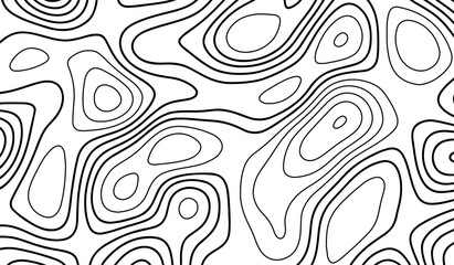 Topographic contour map on white background. Vector grid map. Contour vector illustration. Abstract topographic map background. Geography scheme. Vector illustration.
