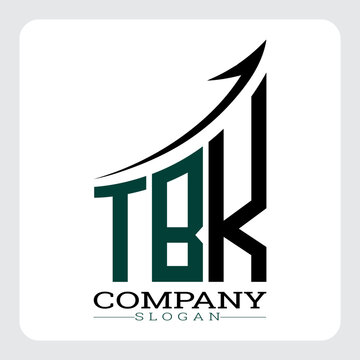 TBK Company Logo Design Growth vector, TBK Upward Arrow Business Success Logo vector, TBK Corporate Branding Logo , TBK logo design, TBK simple and modern logo, TBK business finance logo design, etc.