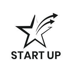 Modern Startup Star Logo Design