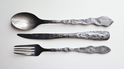 Western cultures: Knife, fork, and spoon.
