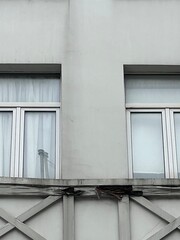 Windows on a building