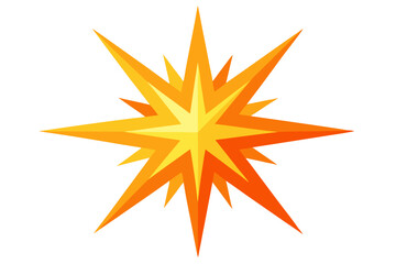 Fototapeta premium Yellow summer sun speech bubble starburst icon vector illustration