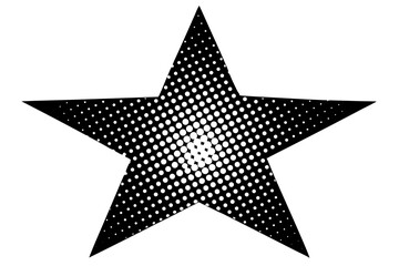 Obraz premium Shiny 3D silver star icon on a black background, a versatile symbol for holiday celebrations or awards
