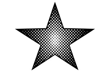 Obraz premium Shiny silver Christmas star decoration isolated on white background, a festive symbol of celebration