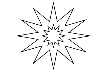 Obraz premium A black and white compass rose vector illustration with a decorative snowflake design