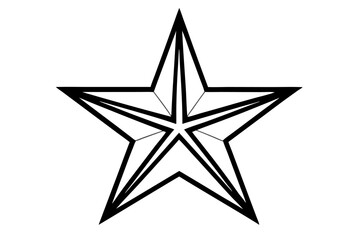 Obraz premium A shiny silver 3D star illustration, perfect as a Christmas or holiday decoration, award, or design element