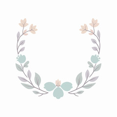 Hand-Drawn Vintage Floral Illustration in Vector Style

