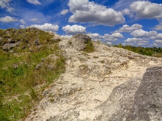 mountain landscape with blue sky