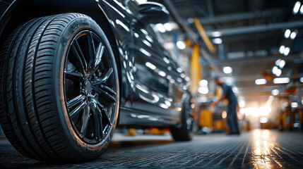 Vehicle tire maintenance tips for safe driving and longevity in an auto shop environment