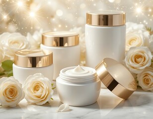Skin care cream container