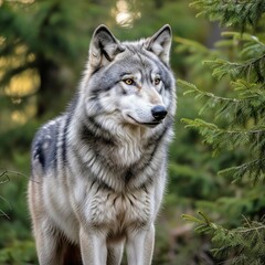 gray wolf canis lupus