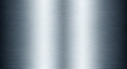 Gleaming Brushed Metal Texture: A Modern, Industrial Backdrop with Subtle Reflections and Horizontal Grain.