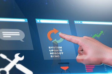 System Update and Reboot Process with User Interaction
