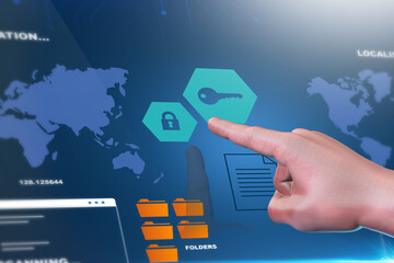 Securing Digital Information A Finger's Touch on Cybersecurity