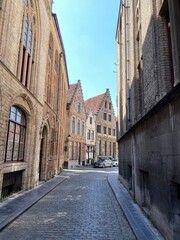 narrow street in medieval town