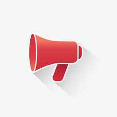 megaphone on white background