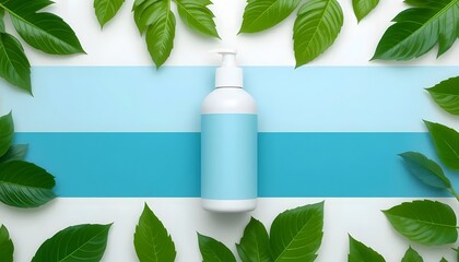 Nature-Inspired Branding: Customizable Supplement Bottle Template 4K