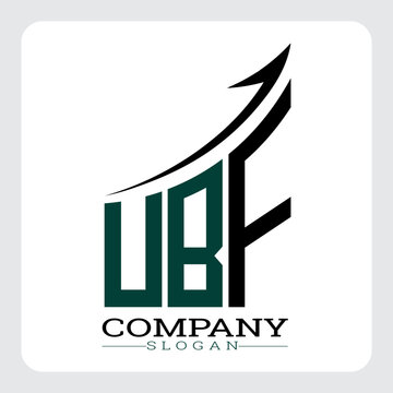 UBF Company Logo Design Growth vector, UBF Upward Arrow Business Success Logo vector, UBF Corporate Branding Logo , UBF logo design, UBF simple and modern logo, UBF business finance logo design, etc.