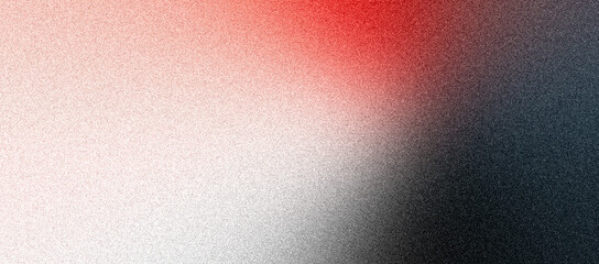 Dark vibrant black red white blurred grainy background, abstract noise texture effect banner backdrop, copy space