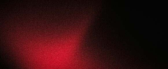 Vibrant red black grainy background glowing color gradient shape on dark noise texture banner header cover poster backdrop design