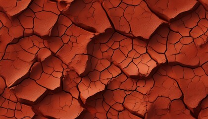 seamless red clay cracked earth texture with natural roughness great for high impact backgrounds dystopian ux themes and geology focused fullscreen layouts ultra wide repetitive abstract wallpaper
