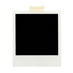 polaroid frame isolated on transparent background, PNG, blank polaroid, vintage polaroid, empty polaroid, square photo frame, polaroid mockup