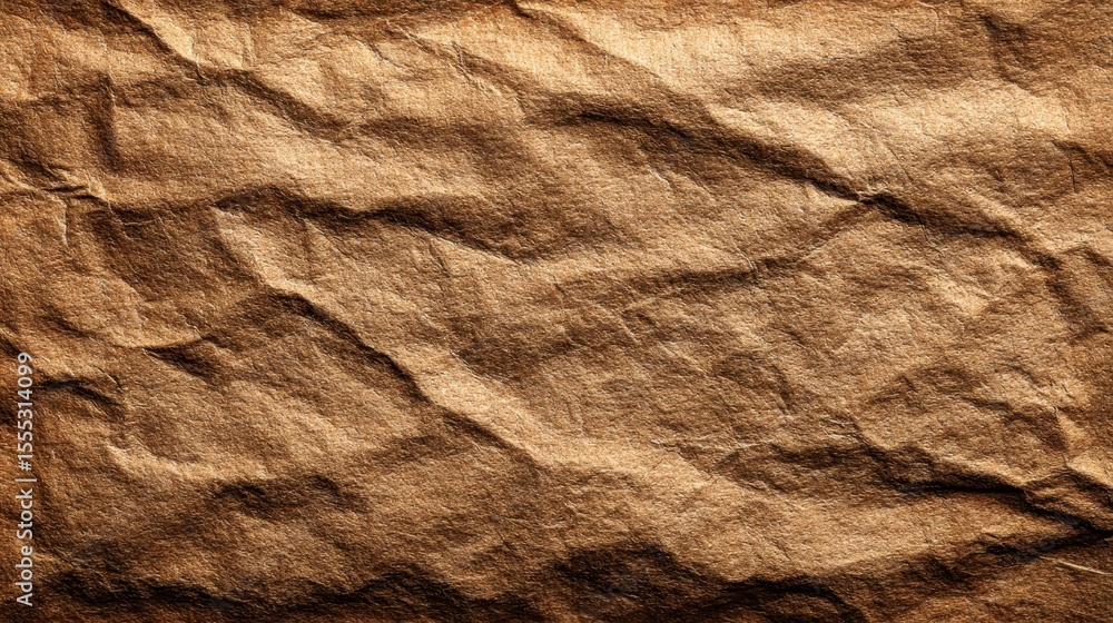 Aufkleber close-up of tan, textured paper showing pattern with highlights and shadows creates a warm and detai