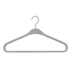 white plastic hanger isolated on transparent background, PNG, isolated hanger, closet hanger, clothing hanger, coat hanger,