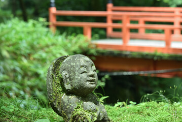 Obraz premium 京都大原三千院 おさな地蔵(京都市左京区)