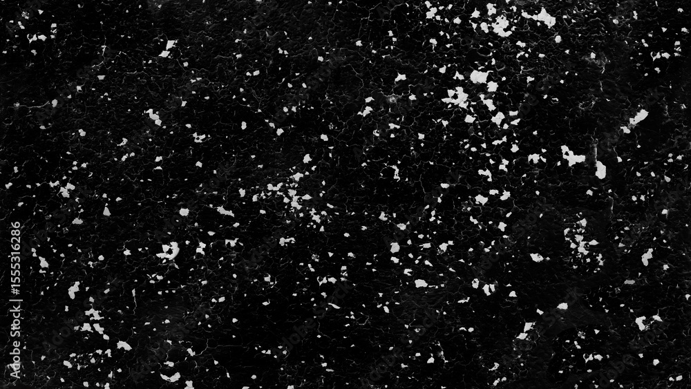 Poster Wall black white paint splashes as abstract texture background for banner template page. covered with various textures rough worn look. Chaos and disorder scene
