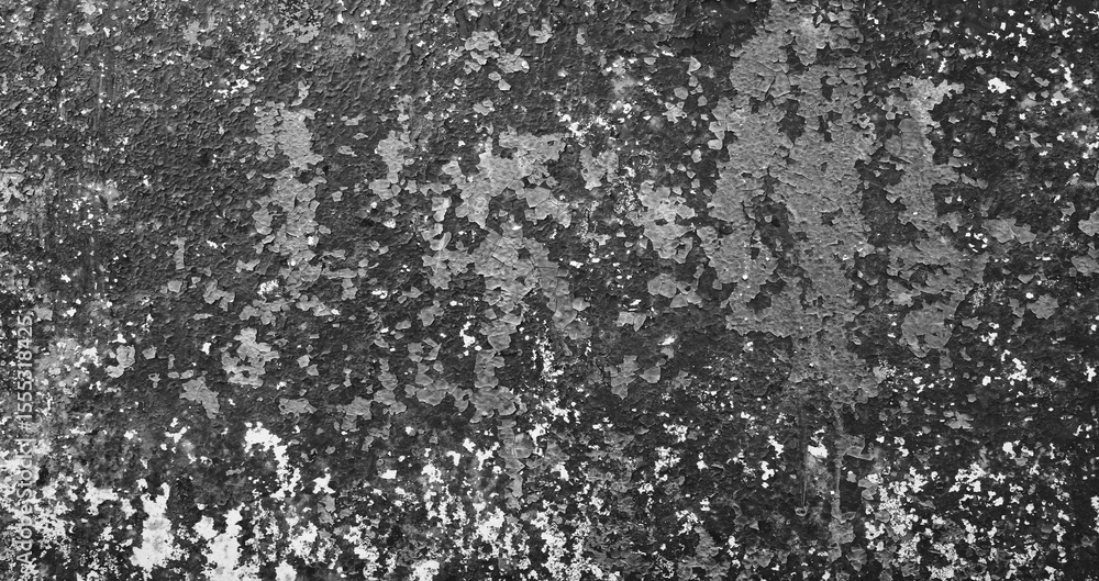 Poster wall black white paint splashes as abstract texture background for banner template page. covered wit