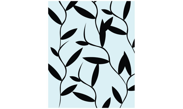 Beautiful leaves fabric pattern design