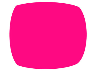 Pink Rounded Rectangle Shape PNG - Soft Edge Geometric Element, Abstract Modern Design, design assets