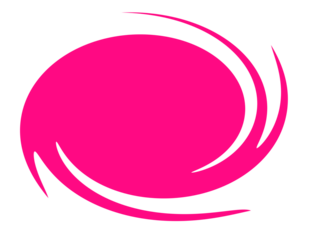 Pink Swirl Oval Shape PNG - Abstract Artistic Element, Dynamic Design Accent, Creative Graphic, design assets