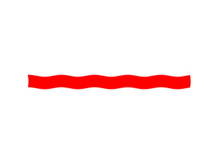  Red Wavy Line PNG - Sketch Undulating Border, Doodle Divider, Artistic Accent Element, design assets

