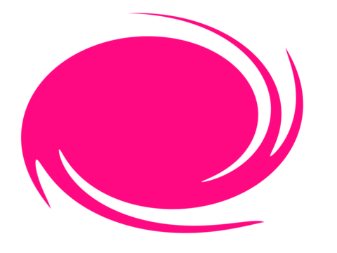 Pink Swirl Oval Shape PNG - Abstract Artistic Element, Dynamic Design Accent, Creative Graphic, design assets