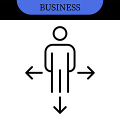 Business People Line Editable Icons set. Vector illustration in modern thin line style of business related icons: research, meeting, business communication, male and female avatars, team structure