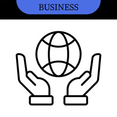 Business People Line Editable Icons set. Vector illustration in modern thin line style of business related icons: research, meeting, business communication, male and female avatars, team structure