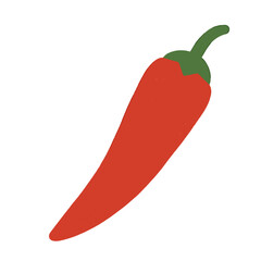 chili pepper illustration vector on white background
Vector illustration icon fruits, vegetables on white background